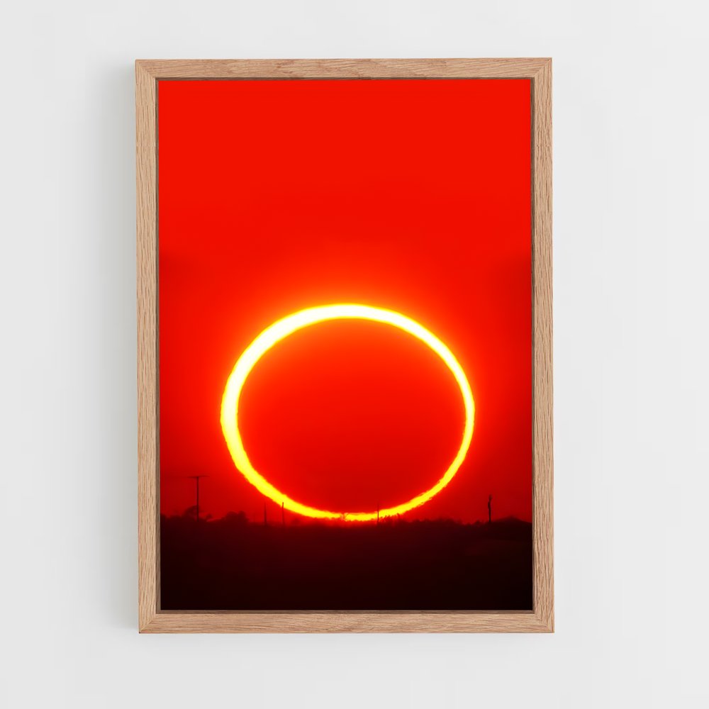 Poster magnifique éclipse annulaire – affiche Univers (vue 4)